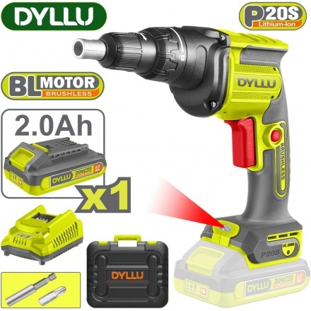 Шуруповерт для гипсокартона Dyllu DTDS204281 (с 1-им АКБ, кейс) Шуруповерт для гипсокартона Dyllu DTDS204281 (с 1-им АКБ, кейс)