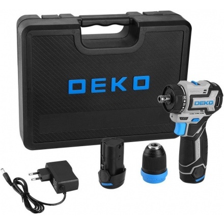 Дрель-шуруповерт Deko Loner 12V PRO 085-1122 (с 2-мя АКБ, кейс) Дрель-шуруповерт Deko Loner 12V PRO 085-1122 (с 2-мя АКБ, кейс)