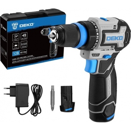 Дрель-шуруповерт Deko Loner 12V PRO 085-1122 (с 2-мя АКБ, кейс) Дрель-шуруповерт Deko Loner 12V PRO 085-1122 (с 2-мя АКБ, кейс)