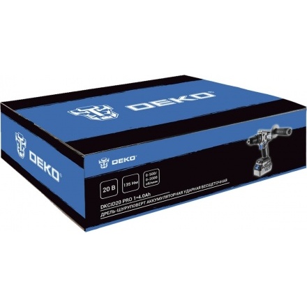 Ударная дрель-шуруповерт Deko DKCID20 Pro 085-1068 (с 1-им АКБ) Ударная дрель-шуруповерт Deko DKCID20 Pro 085-1068 (с 1-им АКБ)