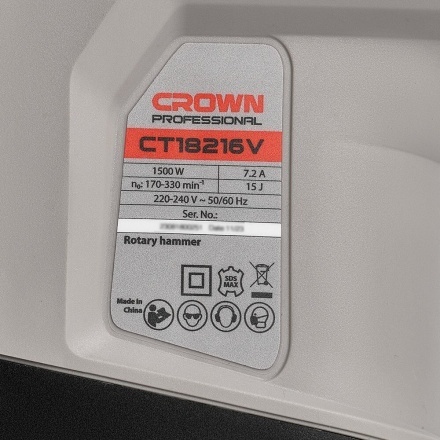 Перфоратор Crown CT18216V BMC Перфоратор Crown CT18216V BMC