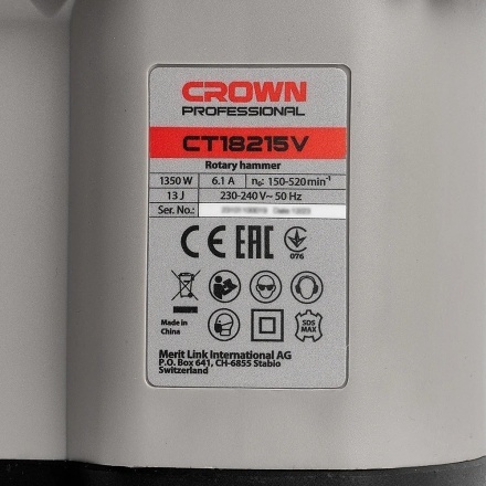 Перфоратор Crown CT18215V BMC Перфоратор Crown CT18215V BMC