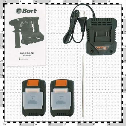 Перфоратор Bort BHD-20Li-SR 93413380 (с 2-мя АКБ, кейс) Перфоратор Bort BHD-20Li-SR 93413380 (с 2-мя АКБ, кейс)