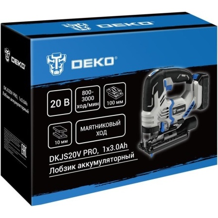 Электролобзик Deko DKJS20V PRO 085-1328 (с 1-им АКБ) Электролобзик Deko DKJS20V PRO 085-1328 (с 1-им АКБ)