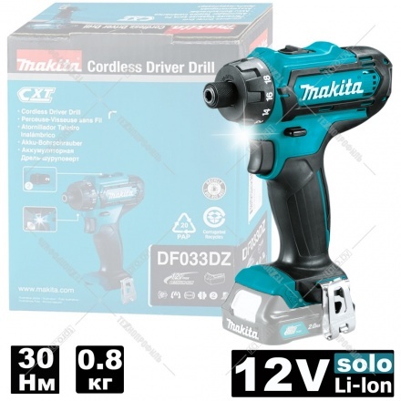 Винтоверт аккумуляторный Makita DF033DZ Винтоверт аккумуляторный Makita DF033DZ