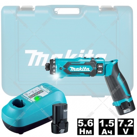 Шуруповерт аккумуляторный Makita DF012DSE Шуруповерт аккумуляторный Makita DF012DSE