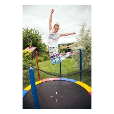 Батут Sundays Acrobat-D435 (с сеткой, разноцветный) Батут Sundays Acrobat-D435 (с сеткой, разноцветный)