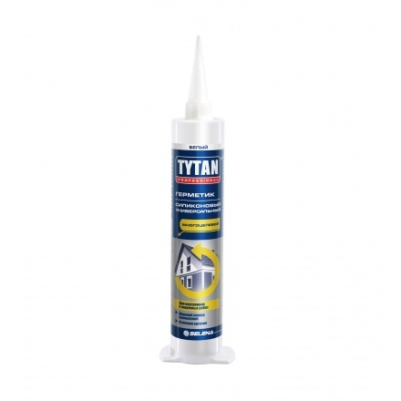 Герметик силиконовый универсальный TYTAN Professional белый, 280 мл (Китай)