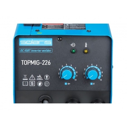 Полуавтомат сварочный Solaris TOPMIG-226 с горелкой 5 м Полуавтомат сварочный Solaris TOPMIG-226 с горелкой 5 м
