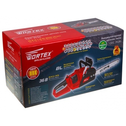 Пила цепная аккумуляторная WORTEX CEC 3536 Пила цепная аккумуляторная WORTEX CEC 3536