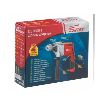Дрель ударная WORTEX DS 1609-1 в коробке Дрель ударная WORTEX DS 1609-1 в коробке