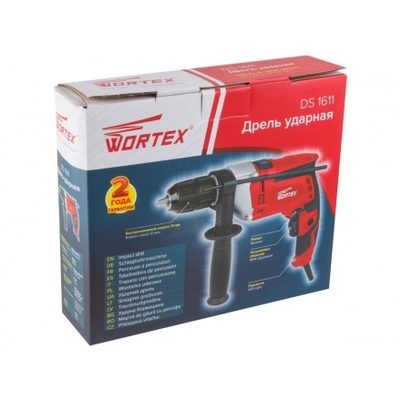 Дрель ударная WORTEX DS 1611 в коробке Дрель ударная WORTEX DS 1611 в коробке