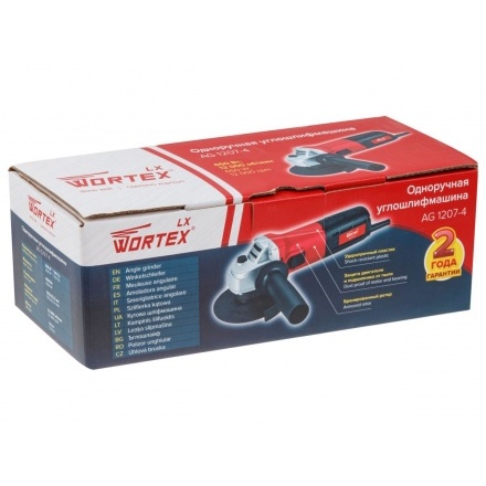 Одноручная углошлифмашина WORTEX LX AG 1207-4 Одноручная углошлифмашина WORTEX LX AG 1207-4