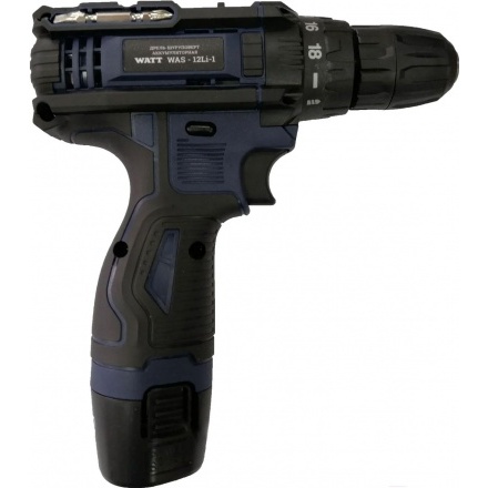Дрель-шуруповерт WATT WAS-12Li 1.012.025.21 (с 2-мя АКБ, кейс) Дрель-шуруповерт WATT WAS-12Li 1.012.025.21 (с 2-мя АКБ, кейс)