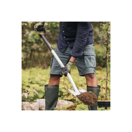 Лопата штыковая FISKARS Xact телескопическая закругленная (1066732) Лопата штыковая FISKARS Xact телескопическая закругленная (1066732)