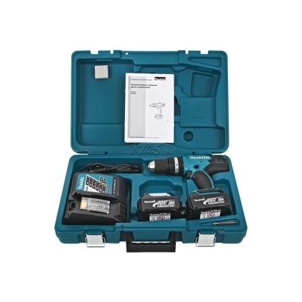 Дрель-шуруповерт аккумуляторная ударная Makita DHP453RFE Дрель-шуруповерт аккумуляторная ударная Makita DHP453RFE