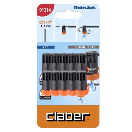 Капельница концевая Claber 0-10л/ч, 10 шт Капельница концевая Claber 0-10л/ч, 10 шт