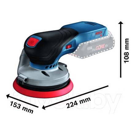 Профессиональная эксцентриковая шлифмашина Bosch GEX 18V-125 Solo (0.601.372.201) Профессиональная эксцентриковая шлифмашина Bosch GEX 18V-125 Solo (0.601.372.201)