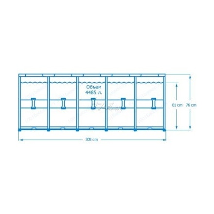 Бассейн INTEX Metal Frame 28202NP (305x76) Бассейн INTEX Metal Frame 28202NP (305x76)
