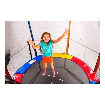 Батут Sundays Acrobat-D183 (с ограждением, разноцветный) Батут Sundays Acrobat-D183 (с ограждением, разноцветный)