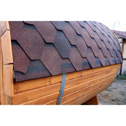 Баня-бочка ComfortProm 2 метра с печным узлом + крыльцо Баня-бочка ComfortProm 2 метра с печным узлом + крыльцо