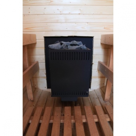 Баня-бочка ComfortProm 2 метра с печным узлом + крыльцо Баня-бочка ComfortProm 2 метра с печным узлом + крыльцо