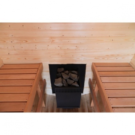 Баня-бочка ComfortProm 2 метра с печным узлом + крыльцо Баня-бочка ComfortProm 2 метра с печным узлом + крыльцо