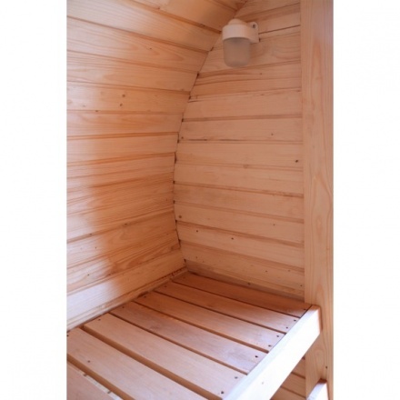 Баня-бочка ComfortProm 2 метра с печным узлом + козырек Баня-бочка ComfortProm 2 метра с печным узлом + козырек