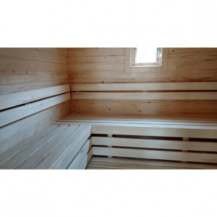 Баня квадро-бочка ComfortProm 2 метра с печным узлом + крыльцо Баня квадро-бочка ComfortProm 2 метра с печным узлом + крыльцо