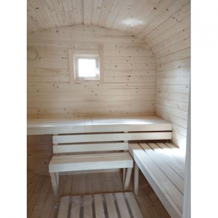 Баня квадро-бочка ComfortProm 3 метра + козырек, печной узел и предбанник Баня квадро-бочка ComfortProm 3 метра + козырек, печной узел и предбанник