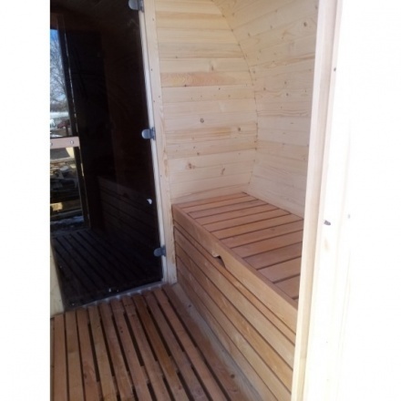 Баня-бочка ComfortProm 4 метра с печным узлом Баня-бочка ComfortProm 4 метра с печным узлом