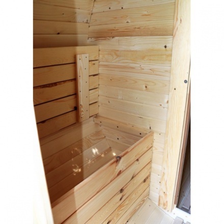 Баня-бочка ComfortProm 3 метра с печным узлом и предбанником Баня-бочка ComfortProm 3 метра с печным узлом и предбанником