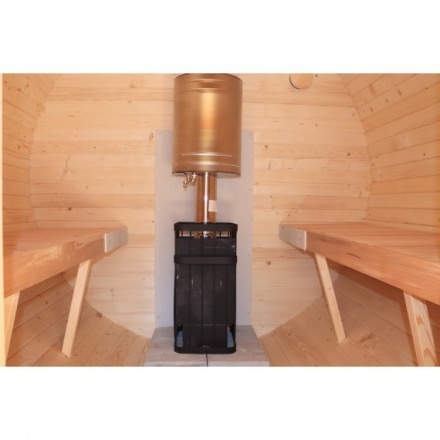 Баня-бочка ComfortProm 4 метра с печным узлом Баня-бочка ComfortProm 4 метра с печным узлом