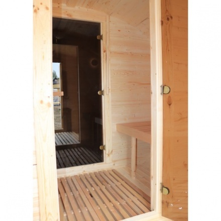 Баня квадро-бочка ComfortProm 5 метров с печным узлом, предбанником и помывочной Баня квадро-бочка ComfortProm 5 метров с печным узлом, предбанником и помывочной