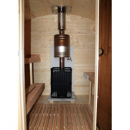 Баня квадро-бочка ComfortProm 5 метров с печным узлом, предбанником и помывочной Баня квадро-бочка ComfortProm 5 метров с печным узлом, предбанником и помывочной