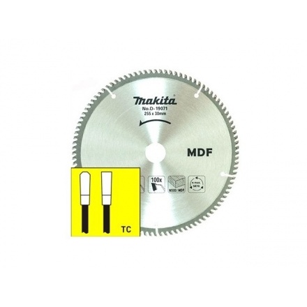 Диск пильный 255х30 мм 100 зуб. по дереву MDF MAKITA ( твердоспл. зуб)