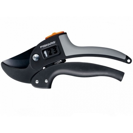 Секатор контактный FISKARS PowerStep с храповым механизмом (111670)