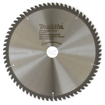 Диск пильный 260x30 мм 70 зубьев MAKITA (D-45973)