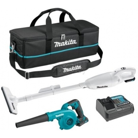 Воздуходувка аккумуляторная MAKITA UB100DZ и Пылесос автомобильный MAKITA CL108FDZW (CLX245SAX1)