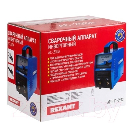 Инвертор сварочный Rexant АС-200А / 11-0912 Инвертор сварочный Rexant АС-200А / 11-0912