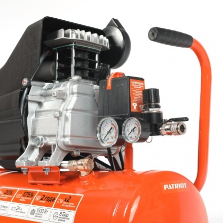 Компрессор Patriot EURO 24-240K набор пневмоинструмента KIT 5В Компрессор Patriot EURO 24-240K набор пневмоинструмента KIT 5В