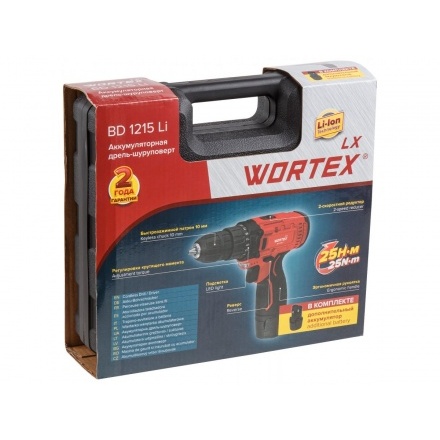 Аккумуляторная дрель-шуруповерт WORTEX LX BD 1215 Li (0329353) Аккумуляторная дрель-шуруповерт WORTEX LX BD 1215 Li (0329353)