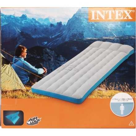 Надувной туристический матрас INTEX 72х189х20 односпальный Надувной туристический матрас INTEX 72х189х20 односпальный