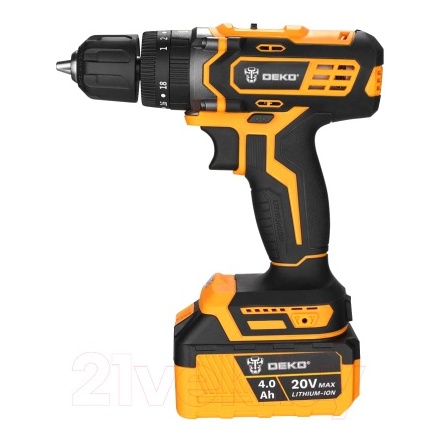 Аккумуляторная дрель-шуруповерт Deko DKCD20 Impact / 063-4420 Аккумуляторная дрель-шуруповерт Deko DKCD20 Impact / 063-4420