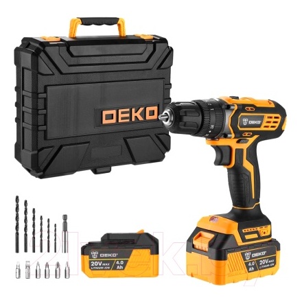 Аккумуляторная дрель-шуруповерт Deko DKCD20 Impact / 063-4420 Аккумуляторная дрель-шуруповерт Deko DKCD20 Impact / 063-4420