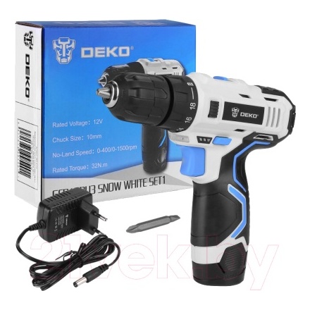 Аккумуляторная дрель-шуруповерт Deko GCD12DU3 Set 1 / 063-4170 Аккумуляторная дрель-шуруповерт Deko GCD12DU3 Set 1 / 063-4170