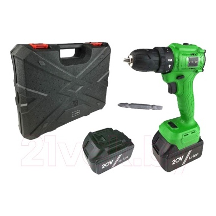 Аккумуляторная дрель-шуруповерт Zitrek Greenpower 20 Pro SET 1 / 063-4061