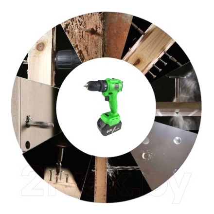 Аккумуляторная дрель-шуруповерт Zitrek Greenpower 20 Pro SET 1 / 063-4061 Аккумуляторная дрель-шуруповерт Zitrek Greenpower 20 Pro SET 1 / 063-4061