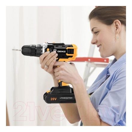 Аккумуляторная дрель-шуруповерт Deko DKCD20FU-Li SET 3 / 063-4177 Аккумуляторная дрель-шуруповерт Deko DKCD20FU-Li SET 3 / 063-4177