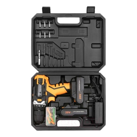 Аккумуляторная дрель-шуруповерт Deko DKCD20FU-Li / 063-4093 Аккумуляторная дрель-шуруповерт Deko DKCD20FU-Li / 063-4093